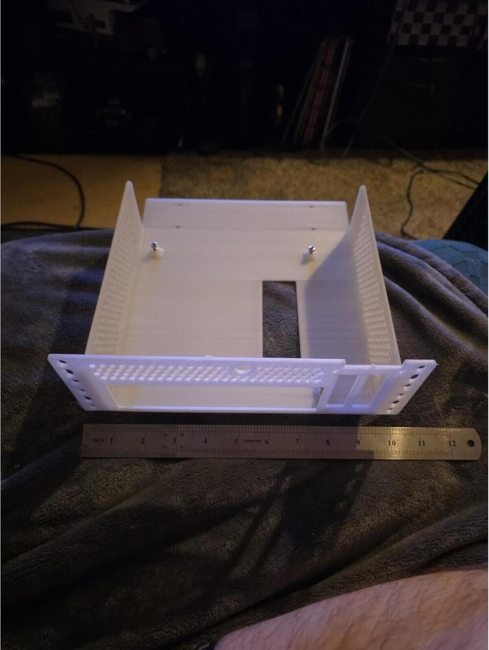3D Printed Mini ITX case, Open Computer Case, 3D printed 10 Inch Mini Rack Case